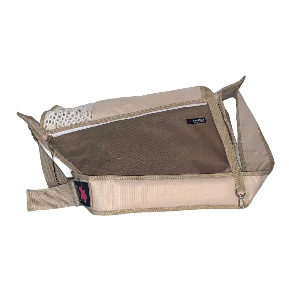 New Fundle Communion Pocket Pet Sling Carrier Bag Standard Size 0-11 lb Beige
